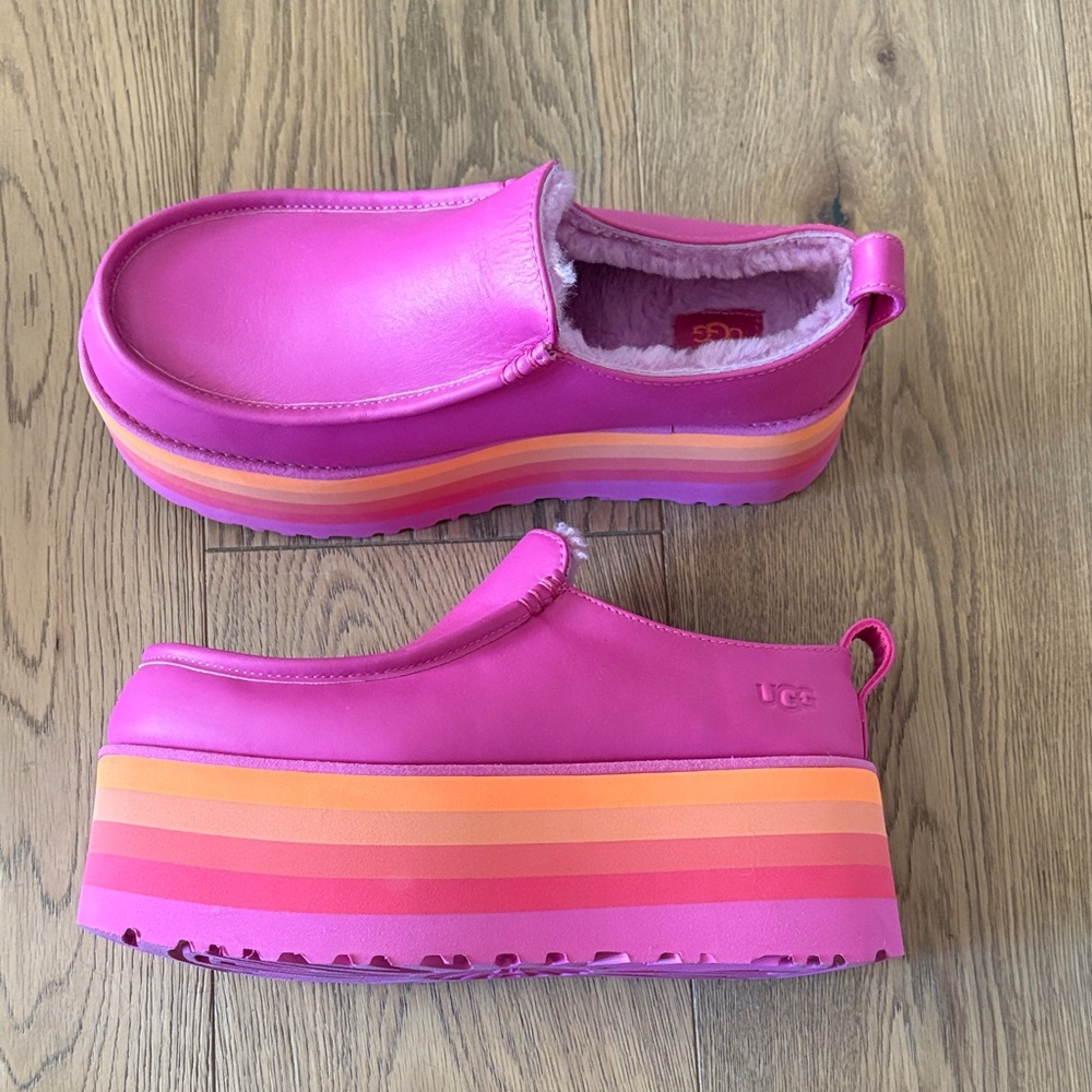 UGG Limited Edition Pink Slip-On Platform Loafer URSeen Alok Collab